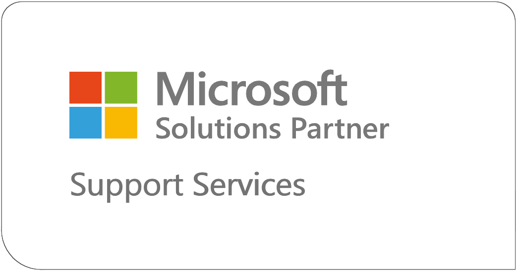 White image with the text "Microsoft Solutions Partner Support Services"