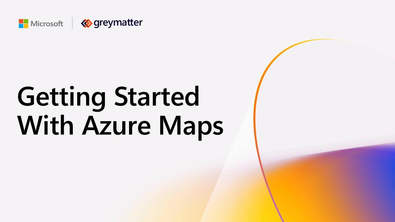 Getting started with Azure Maps