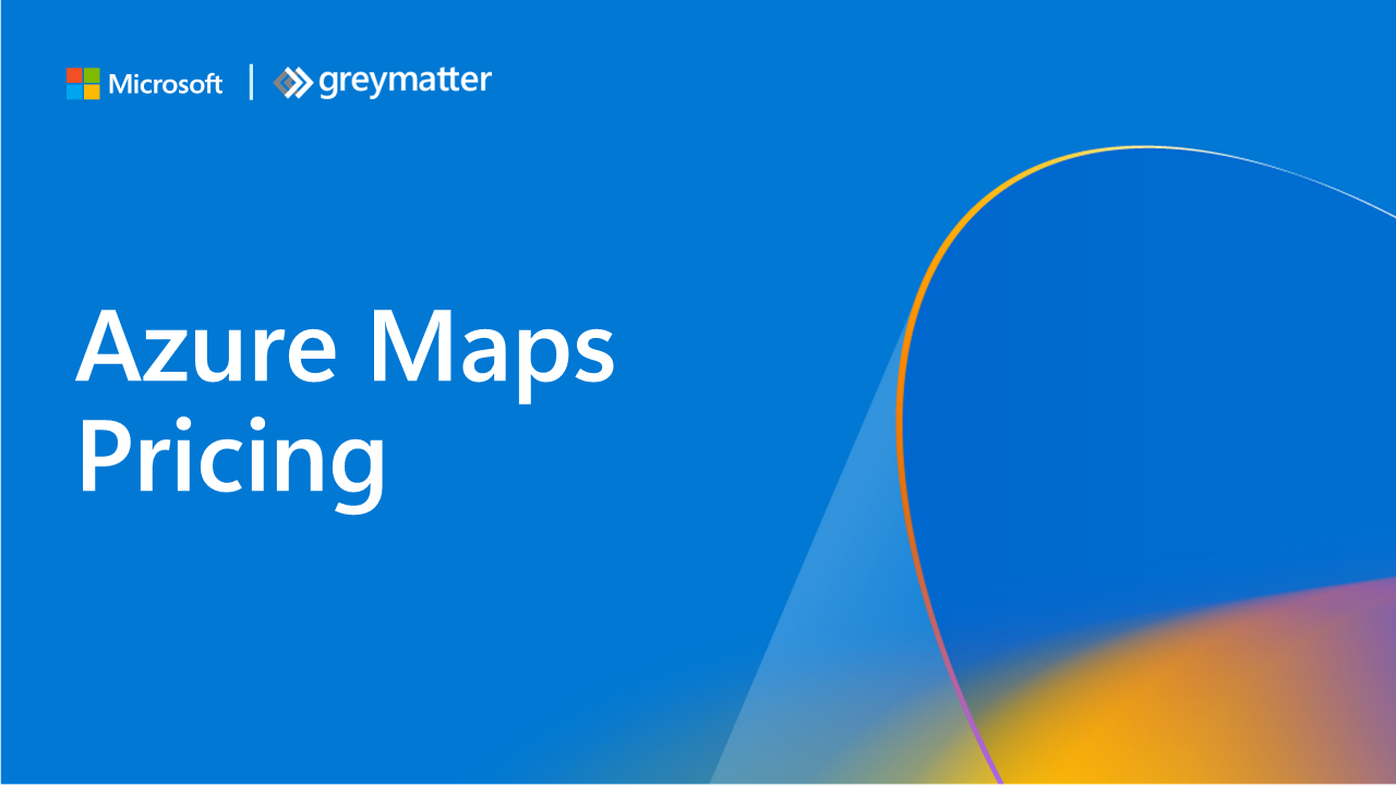 Azure Maps pricing