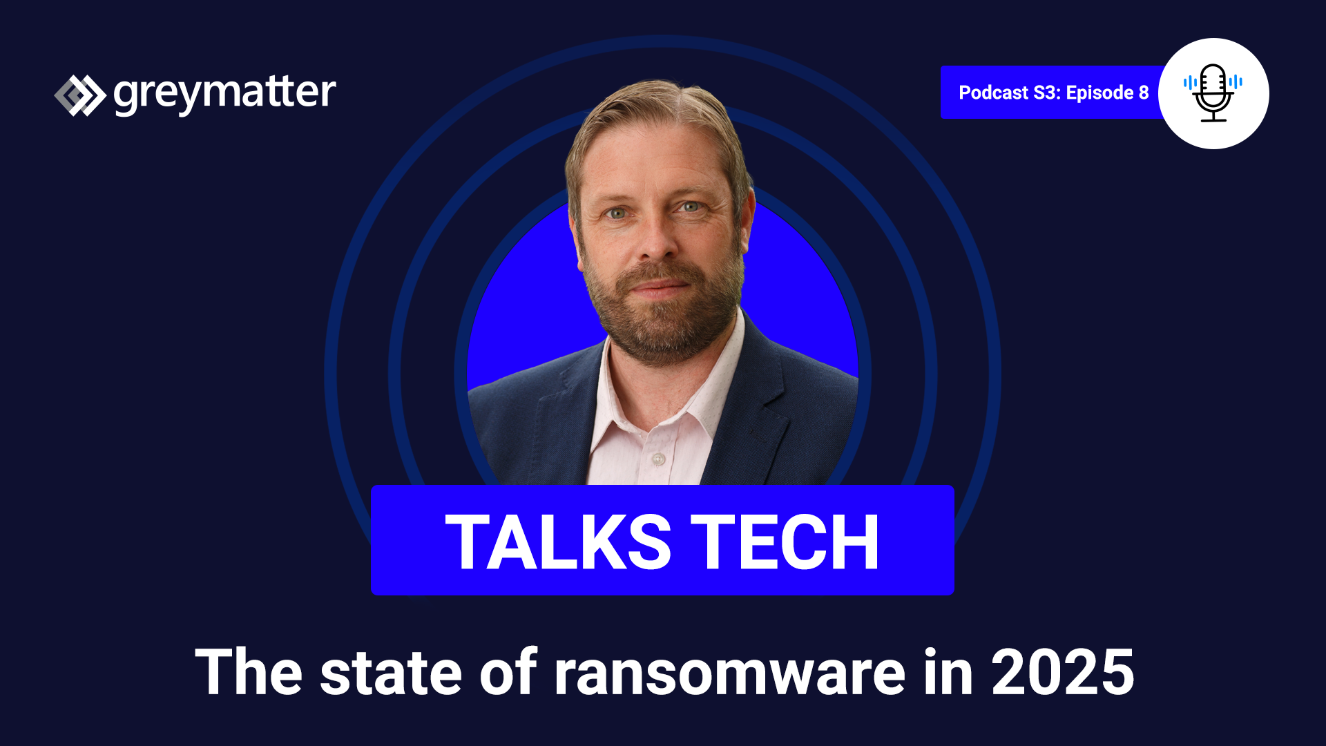 Grey Matter Talks Tech - podcast - the state of ransomware in 2025 and beyond - conversation with Sophos