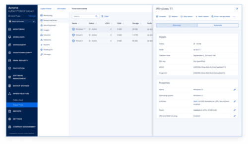 Acronis Cyber Frame Cloud screenshot