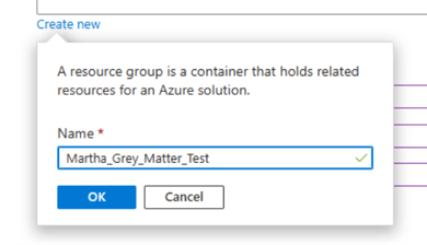 UI create and name new resource