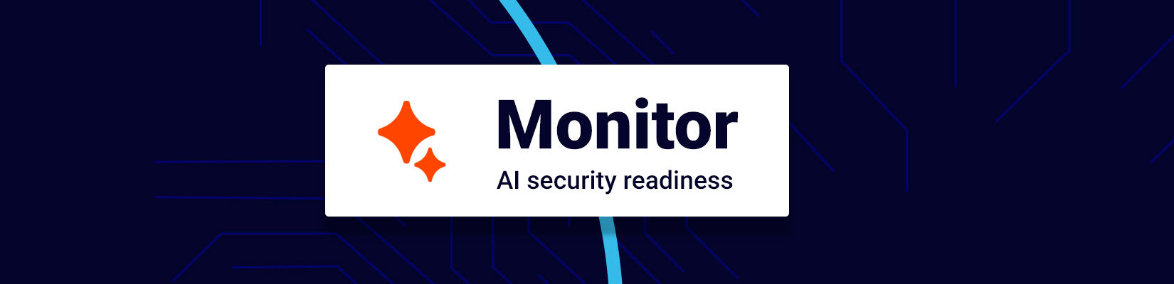 Monitor-Blog-Banner AI security monitoring dashboard showing AI tools, agent activity and security alerts